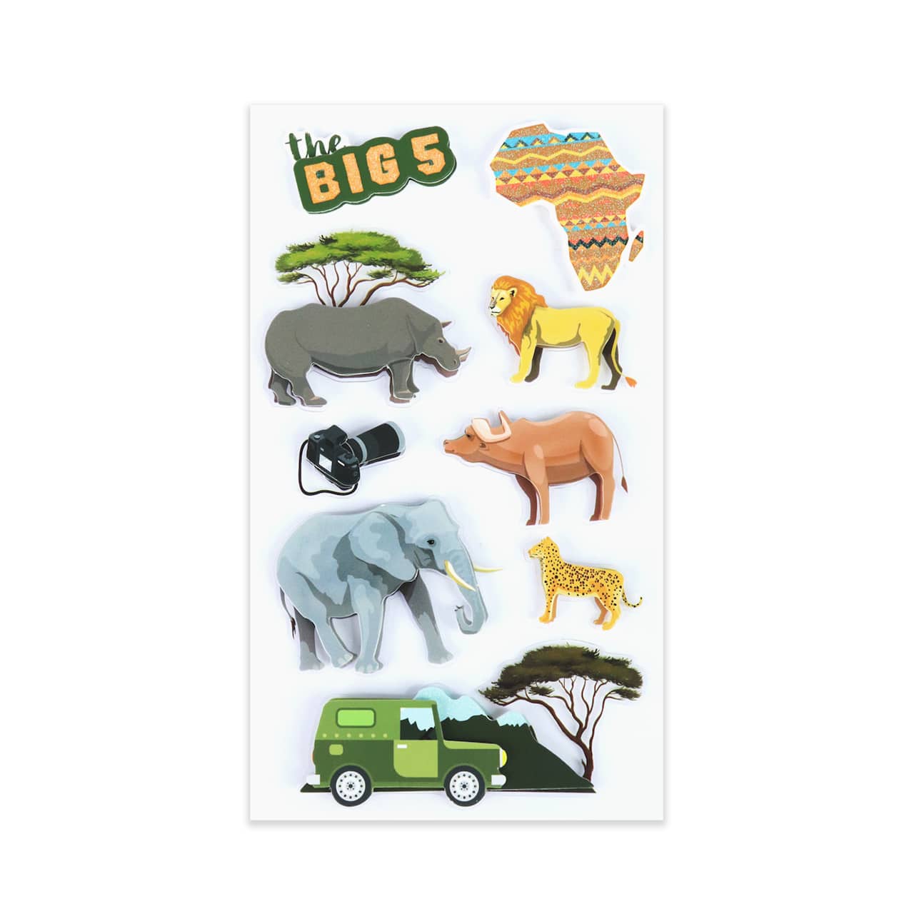 12 Pack: Africa Themed Stickers by Recollections™